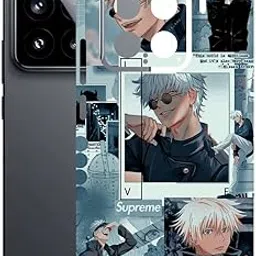 AtOdds Mobile Skin Sticker Wrap | Compatible for XIAOMI 15 (5G) | Scratchproof Matte Finish | Full Coverage for All Sides & Camera Protection (Gojo-Saturo)-picture-24