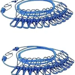 Cloth Rope for Cloth Drying with Hooks for Drying Clothes Hanging with 12 Clips-image-18