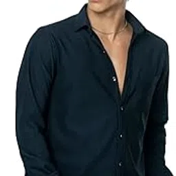 loom fashion Men’s Green Mehndi Corduroy Shirt – Casual Full Sleeve Button Down Soft Cotton Shirt-picture-25