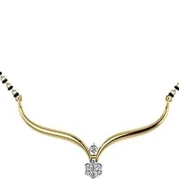 dishis 14K/18K Yellow/Rose/White Gold Designer Mangalsutra for Women-picture-12