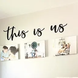 300Sparkles This is US Cutout for Home Decor Living Room Party Wall Decoration Wall Art, Art&Crafts, Cutout (Black, 15 X 5 INCH)-picture-29