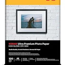Kodak 270 GSM 4R (4x6) Glossy Photo Paper – Waterproof, Pack of 100 sheets, Compatible with all Inkjet Printers-picture-19