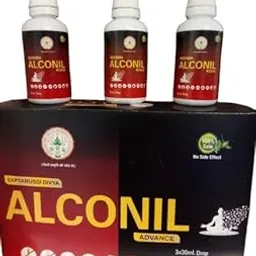Saptarussi Divya Alconil Advance Ayurvedic Deaddiction Drops – 12 Herb Formula to Quit Alcohol, Smoking and Addiction – Natural and Side-Effect-Free (Pack of 3 x 30ml)-image-61