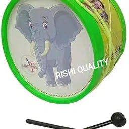 RISHI QUALITY Musical Drum Junior Cartoon Print Musical Instrument Toy Drum Set with 2 Sticks & Hanging Strap for Toddlers, Kids. (Colour May Vary)-picture-57