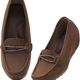 Froh Feet Women's Casual Loafers with Bow Detailing | Comfortable and Trendy Slip-On Shoes for Women-image-59