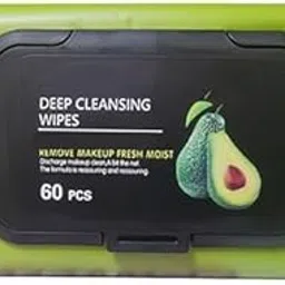JD PRO Fresh Clean Glow makeup remover wipes 60 pcs Wet Wipes for Face Avocado plant extract-Super Soft Face Wipes with Gentle Cleansers-picture-12