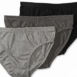 Men's Comfort Briefs - Classic Full Coverage Underwear - Multicolor - Size 3XL - Pack of 3-image-16