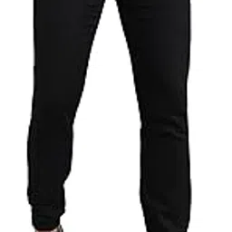 urbano fashion Men's Black Slim Fit Stretch Jogger Jeans-picture-26
