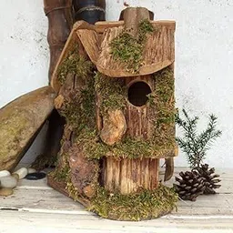 ARTISOUL Wood Bird House Nature Craft Home Garden Decor Cozy Resting Place for Birds | Yard, Garden & Outdoor Living | Bird & Wildlife Accessories | Birdhouses-image-48