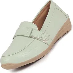 fausto Women's Comfortable Formal Adjustable Strap Hook and Loop Slip On Shoes|Party Shoe|Office Shoe-picture-10