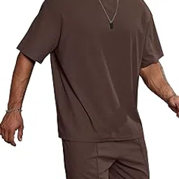 vogaan Men's T-Shirt and Shorts Set | Top & Shorts Night Suits Set | Night Wear for Men | Holiday Outfits for Men's-picture-15