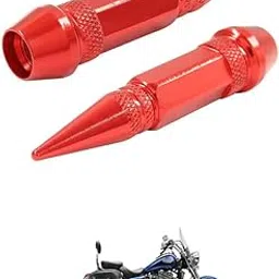 LOVMOTO Universal 2PC Spiked Aluminum Stem Valve Caps Dustproof Tire Wheel Stem Caps for Cars,SUVs,Trucks Bicycles and Motorcycles Comfortable with Thun-der-Bird LT-picture-47