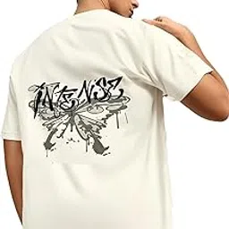 mack jonney Oversized | Loose Fit | Half Sleeves 100% Cotton Round Neck Printed T-Shirt for Men-MACK187-picture-30
