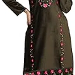 rack fashion Women Velvet A-Line Kurta with Pant and Dupatta Suit Set,STYLE ID- 4054-P-picture-20