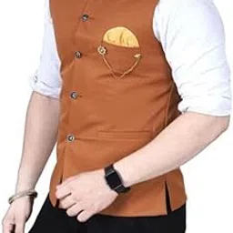 MAKSD ENTERPRISE Regular Fit Nehru Jacket for Men's-picture-27