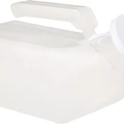 CUREPACK Economy Male Urinal Bottle, Mens Urinal Bottle with Lid and Handle, Long Neck Incontinence Bottle for Men Prevents Accidents and Spillage, Clear Plastic, 1000 ml Capacity-picture-35