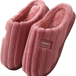 wolvesden Winter Plush Slippers | Unisex Fluffy Anti-Skid Indoor Slides | Size 4–8 (Multicolor)-picture-7