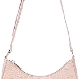 fastrack Casual Shoulder Bag with Top Zipper Closure for Girls, Small Size with Internal Zipper Pocket, Made with Premium Faux Leather, Mauve-picture-17