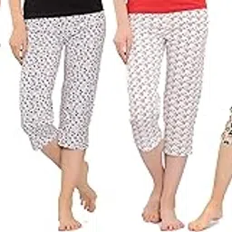 Women's Printed Capri (Pack of 4) Regular-image-29