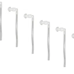 FCS Ear Tips Silicone Earplug Domes for BTE Hearing Instruments Replacement Ear Tip With Tube and Elbow Connectors(6 Piece, Small- 8 mm)-picture-22