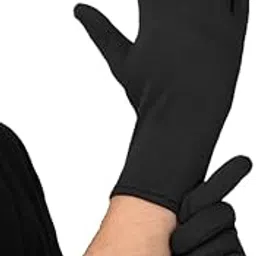 MIKONIKO Soft Cotton Double Layer Gloves for Men & Women – Gym, Running, Cricket & Outdoor Activities (Free Size,Pack of 1 Pair)-image-1