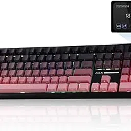 EPOMAKER X Aula F108 PRO Wireless Gaming Keyboard with Screen, 8000mAh Battery, 104 Hot-Swappable and Programmable Keys and Knob, RGB Backlight, for Mac/PC/Android (Pink Gradient)-picture-10