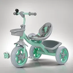 Baybee Beagle Baby Cycle for Kids, Plug Kids Tricycle with Eva Wheels, Safety Belt, Footrest & Toy Storage Basket | Kids Cycle Trikes | Baby Tricycles for Kids 2 to 5 Years Boys Girls (Green)-image-91
