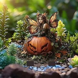 TRENDYNEST 2D Garden Stake Decorative Pumpkin and Fairy Versatile for Patio Lawn Spring| Home Décor | Wall Hanging | Table Décor-picture-10