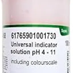 Universal Indicator Solution (pH range 4.00 to 11.0), 100ml, Storage: Room temperature, Shelf life 5 years for testing of pH level-picture-63
