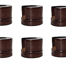 PARAS | Luxury Wooden Curtain Wall to Wall Bracket, Curtain Rod Holder Conceal for 25 mm / Rod 1 inch Pack of 6 Pc,Rod Pocket-picture-16