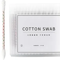 Double Tipped Cotton Swabs Beauty Cleaning Cotton Sticks For Spa Trips Salon White 200Pcs | Skin Care | Cotton Swabs-image-98