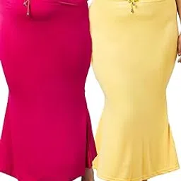 zerokaata Pack of 2 Plus Size Seamless Fishcut Flare Shapewear Petticoat for Women | Shape Wear Dress for Saree | Flared Peticote Innerwear for Women Saree Shaper image 1