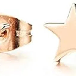 Stainless Steel Shining Shooting Tiny Star Stud Post Earrings for Women Men 7mm-image-55