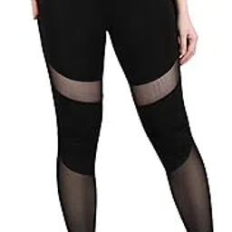 cosvos Activewear Mesh Gym Pants, Leggings, Tights for Women | Squat Proof | Buttery Soft Fabric | Ankle Length | Sports Fitness Gym Wear | Multipurpose Tights | Sports Tights | Activewear Lower-picture-11