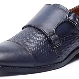 louis stitch Formal Shoes for Men | Italian Leather Double Monk Strap Handcrafted Shoes | Stylish Lace-Up Business, Formal, Shoes (LSEUWEDM)-picture-29