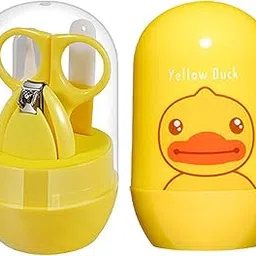 Aplam Chaplam 4-in-1 Grooming Kit/Manicure Kit for Babies/Infants/Toddler with Scissors, Nail Clipper, Filer, Tweezer -Multicolor (Pack of 1)-picture-38