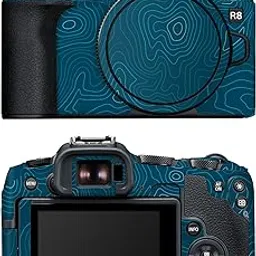 Capes India Camera Skin Cover Compatible with Canon EOS R8 | Anti Scratch | Protective Film (Design - Aqua)-picture-25