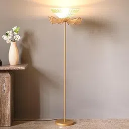 Orange Tree Fucius Floor Lamp with Tall Frame and Elongated Shade | Standing Light for Seating Areas | Lounges | Accent Lighting-picture-15