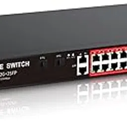 STEAMEMO 26 Gigabit PoE Switch, 24 PoE Ports @360W with 2 SFP Gigabit Uplink Ports, Metal Casing, Plug and Play, Overload Protection-image-6
