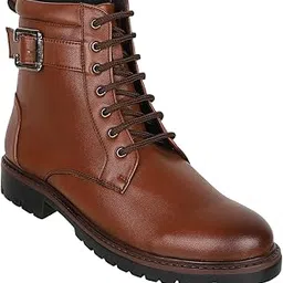 carlton london Men's Solid Comfortable Lace-up Boots for Outdoor Hiking & Trekking Motorcycle Riding Use I Cl-avi-m-bt014 Combat-picture-24