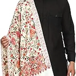 swi with label Men's Kashmiri Aari Embroidered Wool Shawl-picture-29
