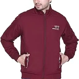 Marvs Winter Jacket for Men, High Neck, Full Zip, Regular Fit with Inside Fur-picture-46