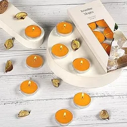 Parkash Candles Premium Scented Tea Light Candles Set of 10 || Home Decoratin (Jasmine MOGRA)-picture-13