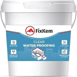 FIXKEM Clear Waterproofing 1L Transparent Glue for Roof Leakage Crack Seal Agent Roof Water Leakage Solution Water Proof Glue Waterproofing for Wall, Tile and Pipes with brush-image-29
