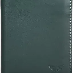 Divino RFID Protected Leather Wallet for Men – Vertical Slim Wallet with 6 Card Slots, 2 Currency Compartments & 2 Hidden Pockets | Genuine Leather Green Bifold Purse for Daily, Travel & Office Use-image-53