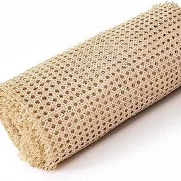 Elegent Home Cane mesh roll 20 inch x 5 feet Rattan Cane mesh roll Webbing Star Rattan roll Weaving Cane net Cane Jali for Home furnshing Furniture Natural Brown Star (20 inch x 5 feet)-picture-22