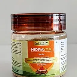 Nidra Yog – Ayurvedic Herbal Sleep Supplement by Aayuttam | Natural Remedy for Deep Sleep, Stress Relief & Relaxation | Fall Asleep Faster & Wake Up Refreshed | 100% Herbal-image-3