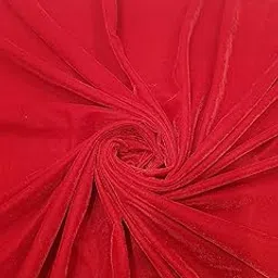 9000 Unstitched Premium Velvet Fabric Piece Decorative Cloth Material for Home Decor, Furnishing, Upholstery, Curtains, Cushions, Pillow, Dresses and Material for mandap, Pooja, Poshak.(RED 3 Meter)-image-6