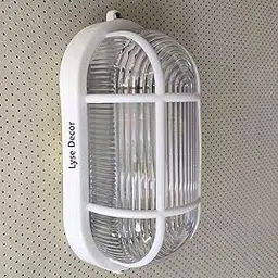 Lyse Decor PVC Waterproof Gate Light for Wall, Gate Lamps,Outdoor Wall Light fixtures (White, 5Inch, Pakc of 1)-image-40