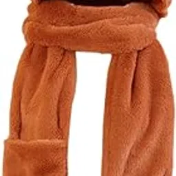merishopp Capybara Hat and Scarf with Gloves for Women Girls Holiday Stage Performance-picture-42
